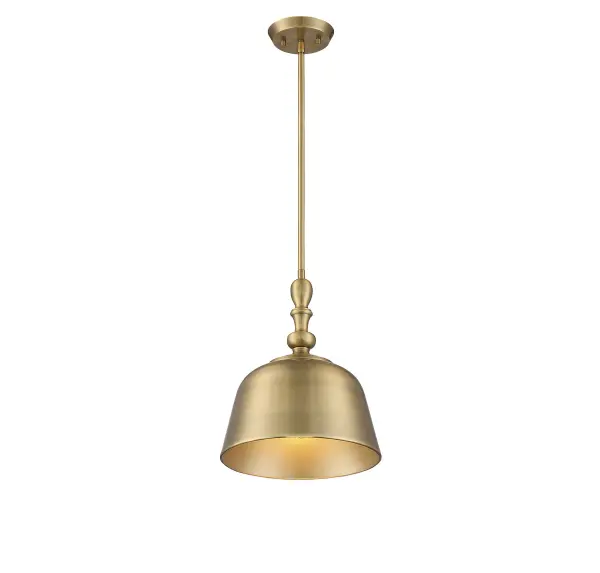 Berg 1-Light Pendant in Warm Brass - alternate view