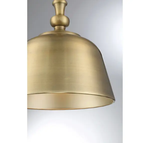 Berg 1-Light Pendant in Warm Brass - Image 5