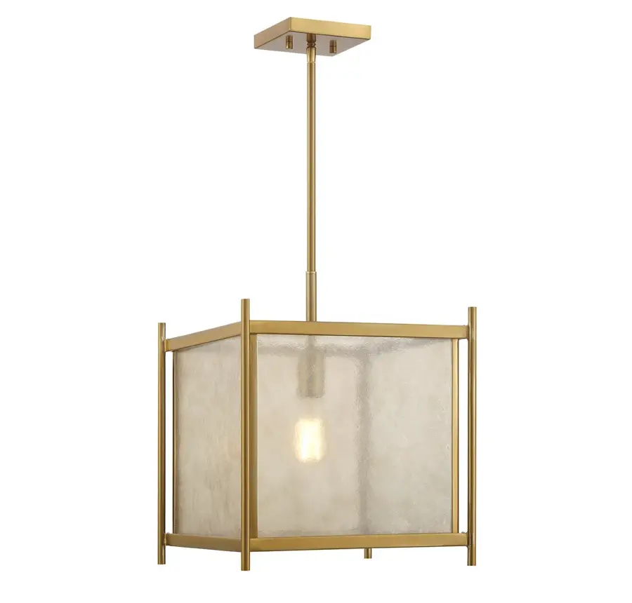 Jacobs One Light Pendant in Warm Brass - Image 1