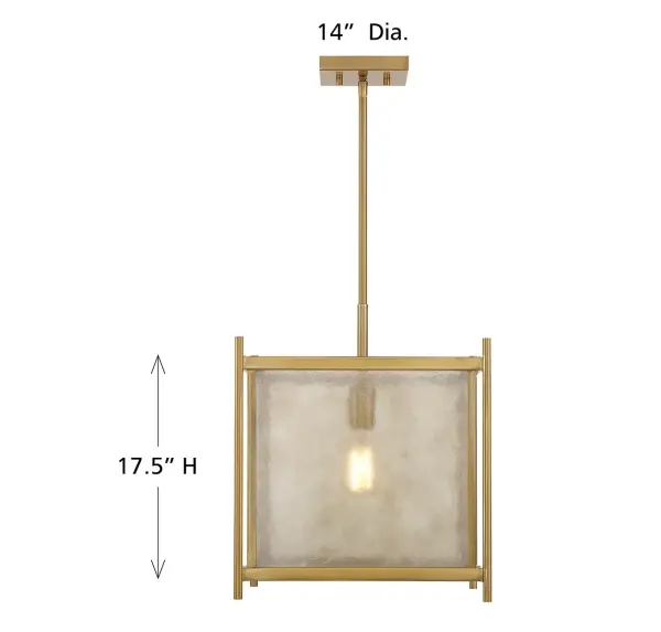 Jacobs 1-Light Pendant in Warm Brass - Image 6