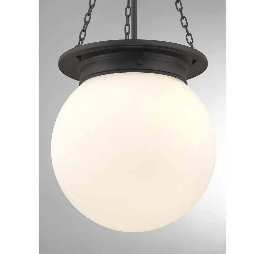Manor 3-Light Pendant in Matte Black - Image 6