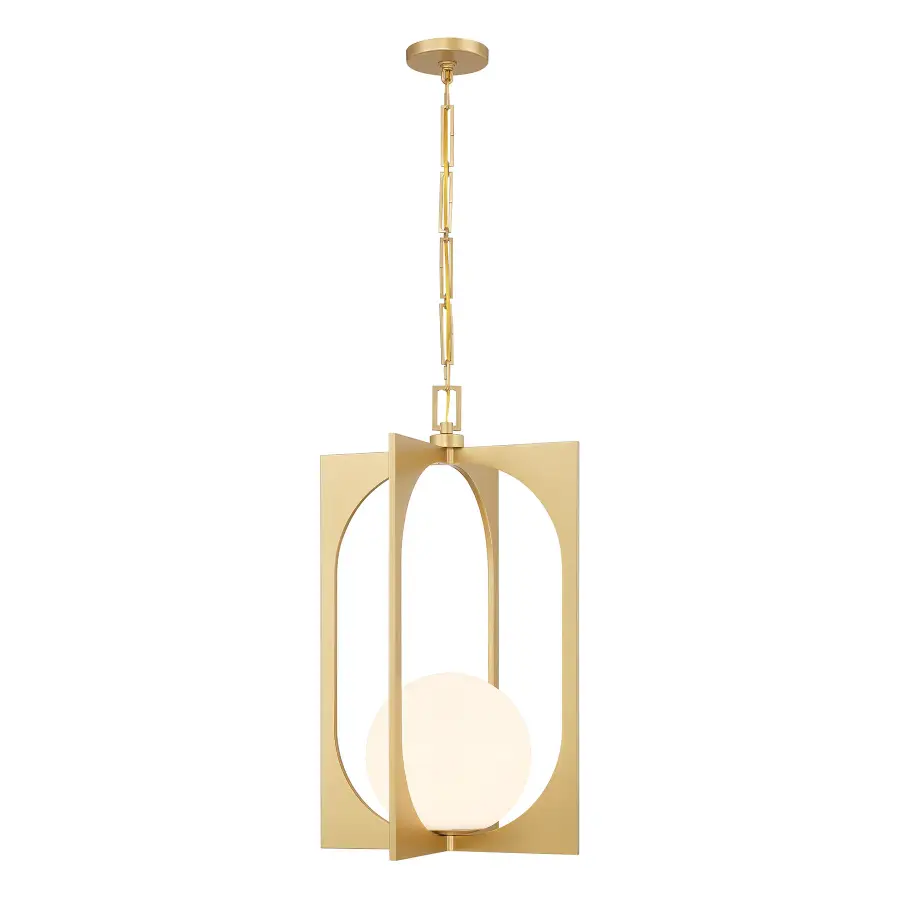 Harding One Light Pendant in Spun Gold - Image 1