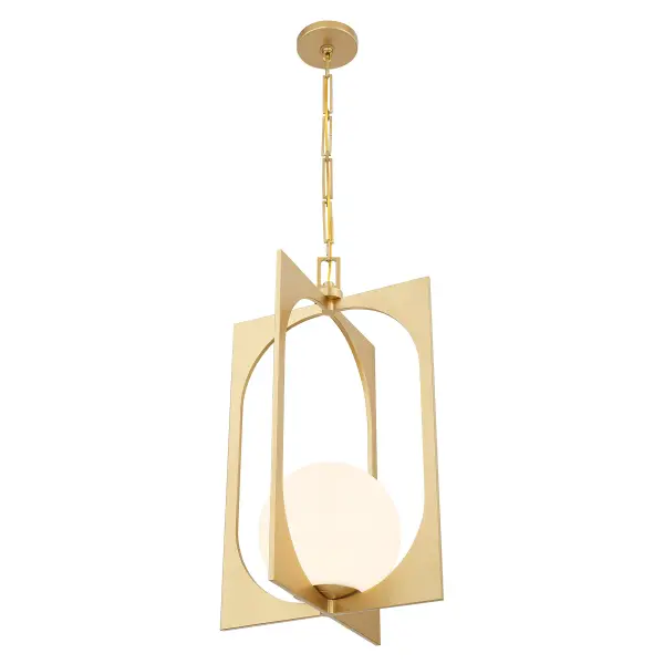Harding One Light Pendant in Spun Gold - Image 4