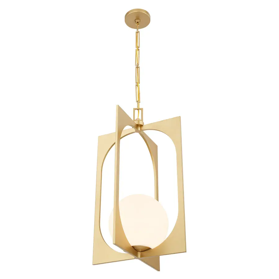 Harding One Light Pendant in Spun Gold - Image 4