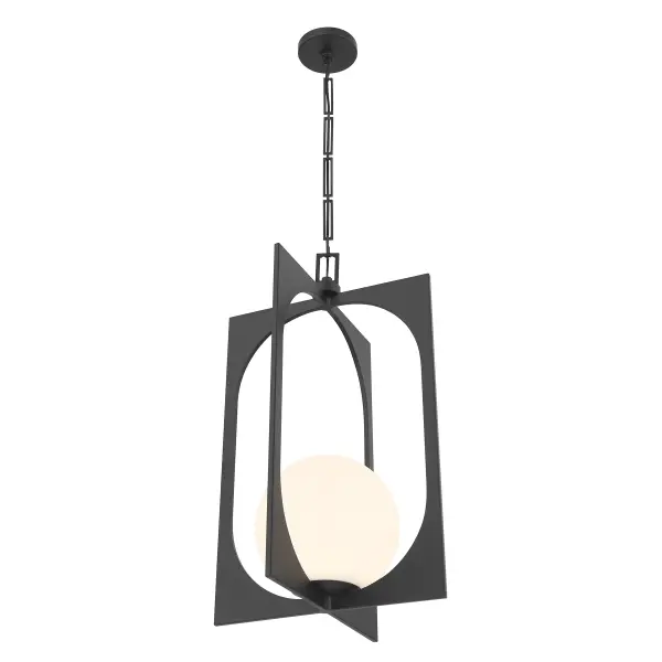 Harding 1-Light Pendant in Matte Black - Image 4