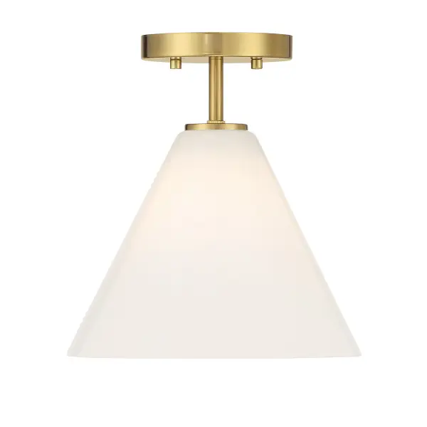 Blair One Light Mini-Pendant in Warm Brass - Image 1