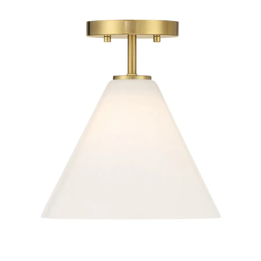 Blair One Light Mini-Pendant in Warm Brass - Image 1