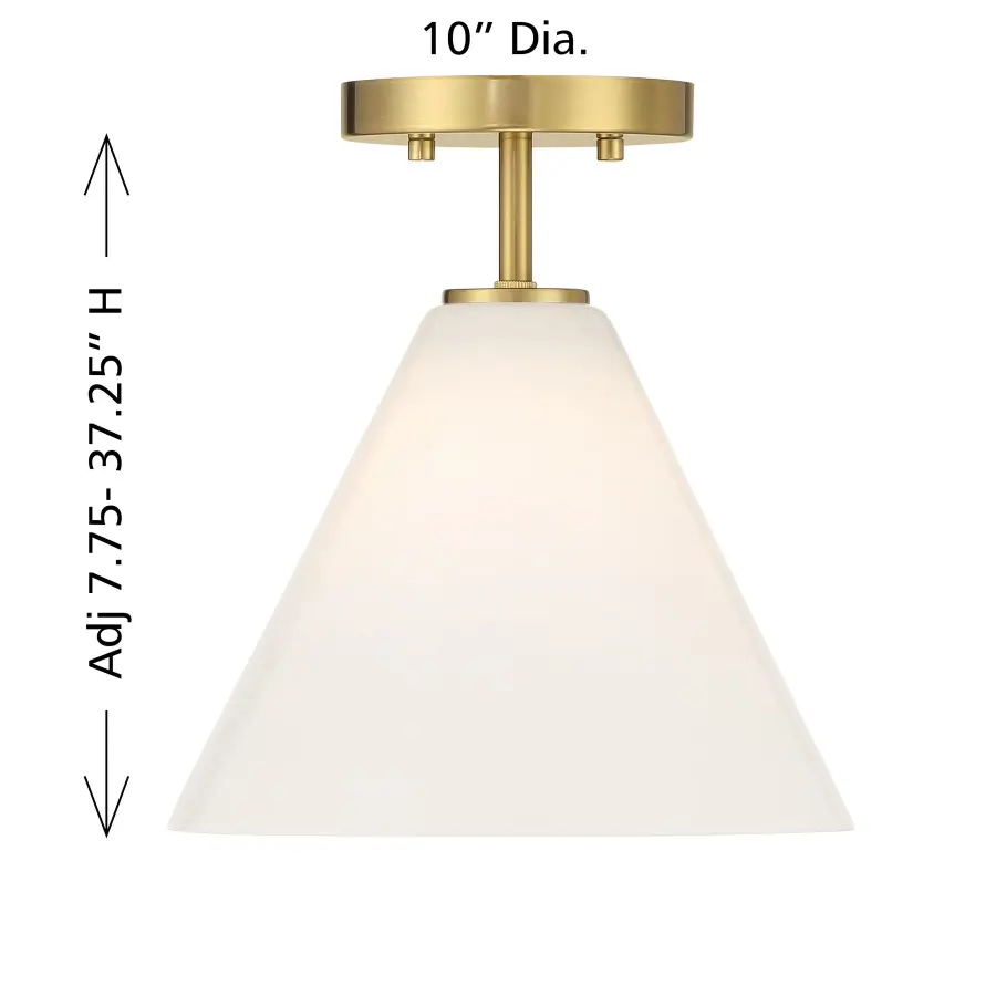 Blair One Light Mini-Pendant in Warm Brass - Image 5