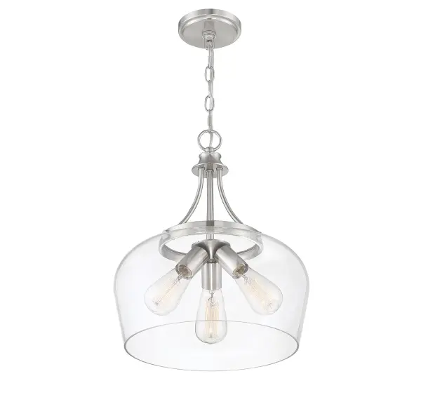 Octave 3-Light Pendant in Satin Nickel - Image 3