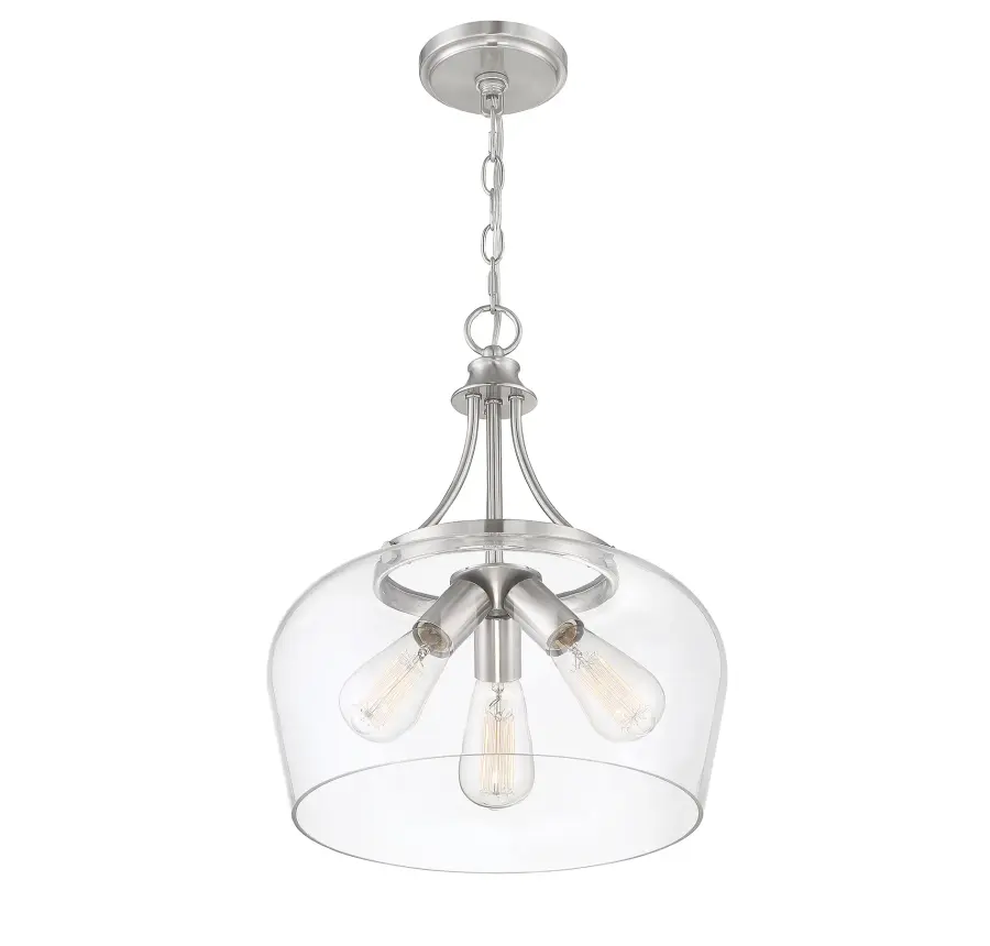 Octave 3-Light Pendant in Satin Nickel - Image 3