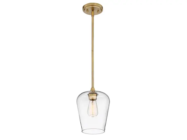 Octave One Light Pendant in Warm Brass - Image 5