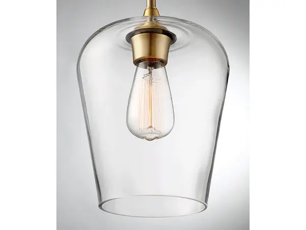 Octave One Light Pendant in Warm Brass - Image 6
