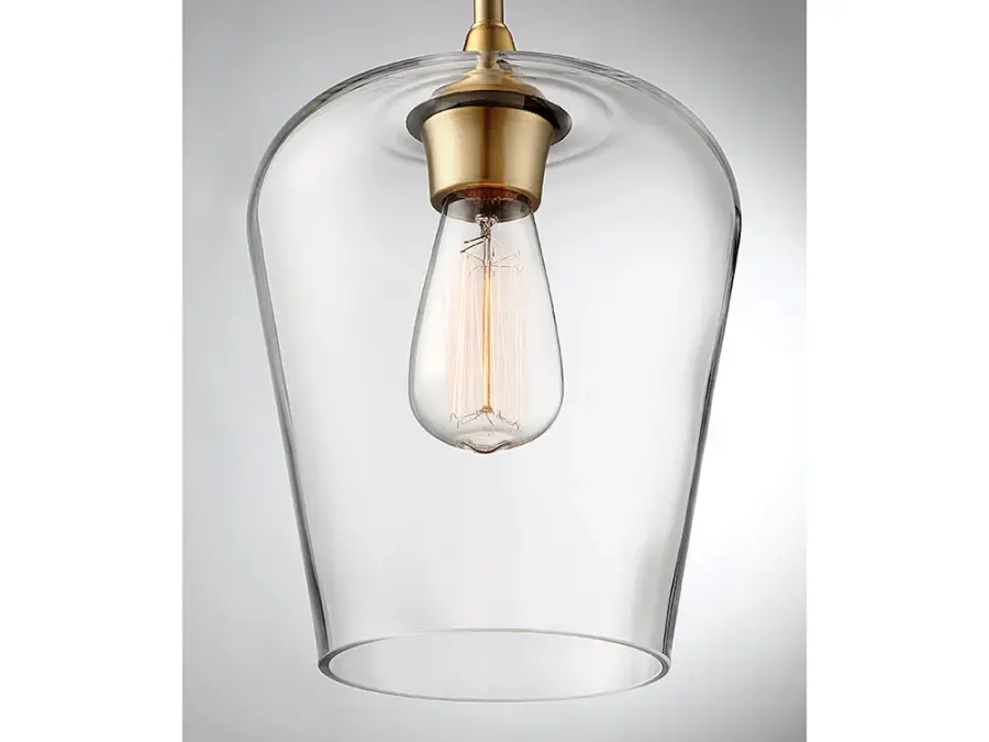 Octave One Light Pendant in Warm Brass - Image 6