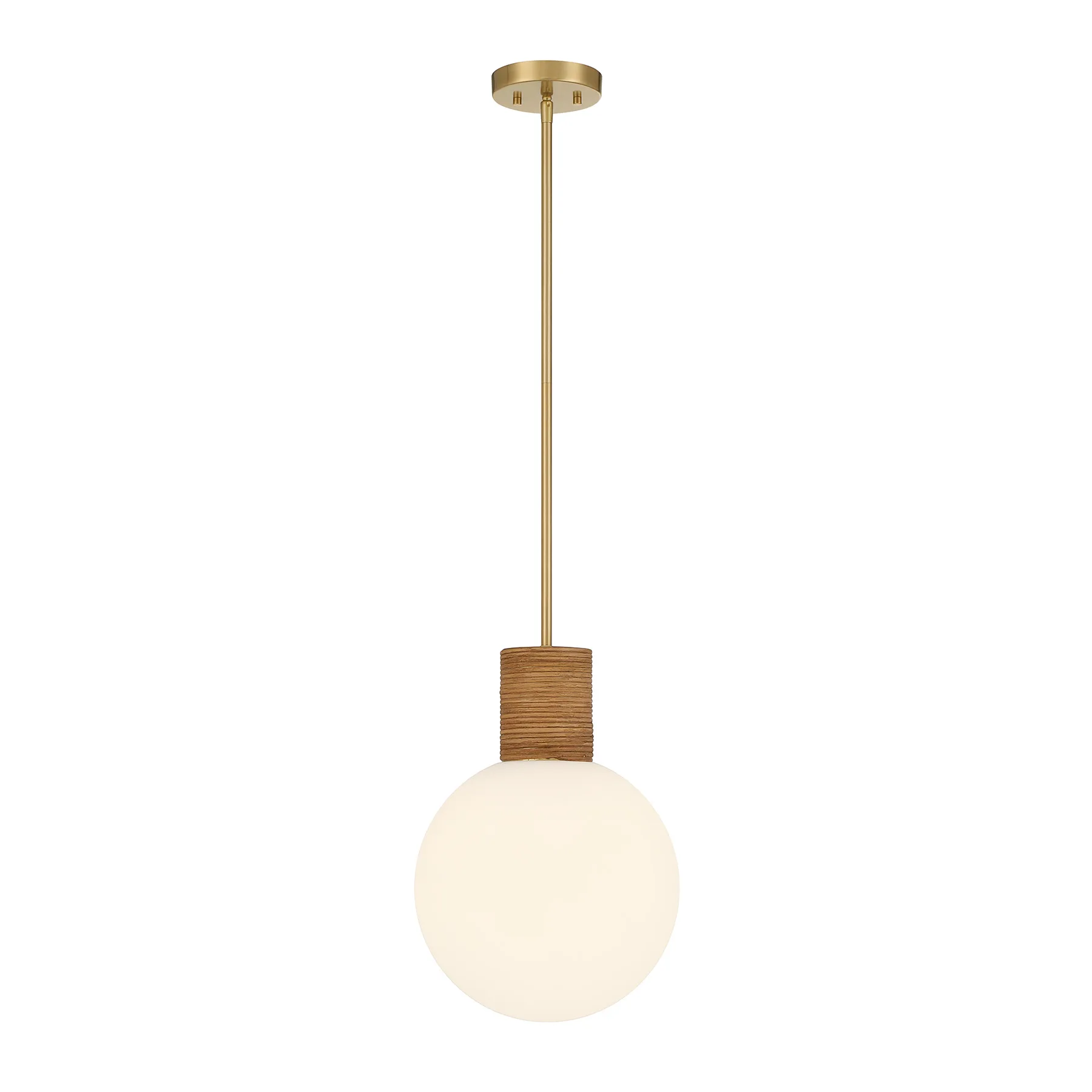 Jarrell One Light Pendant in Warm Brass