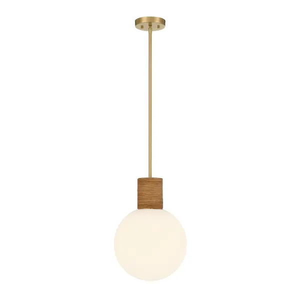 Jarrell 1-Light Pendant in Warm Brass