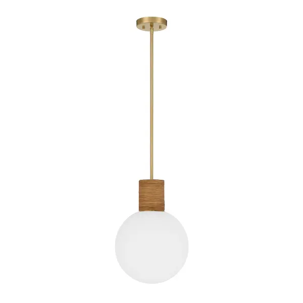 Jarrell 1-Light Pendant in Warm Brass - alternate view
