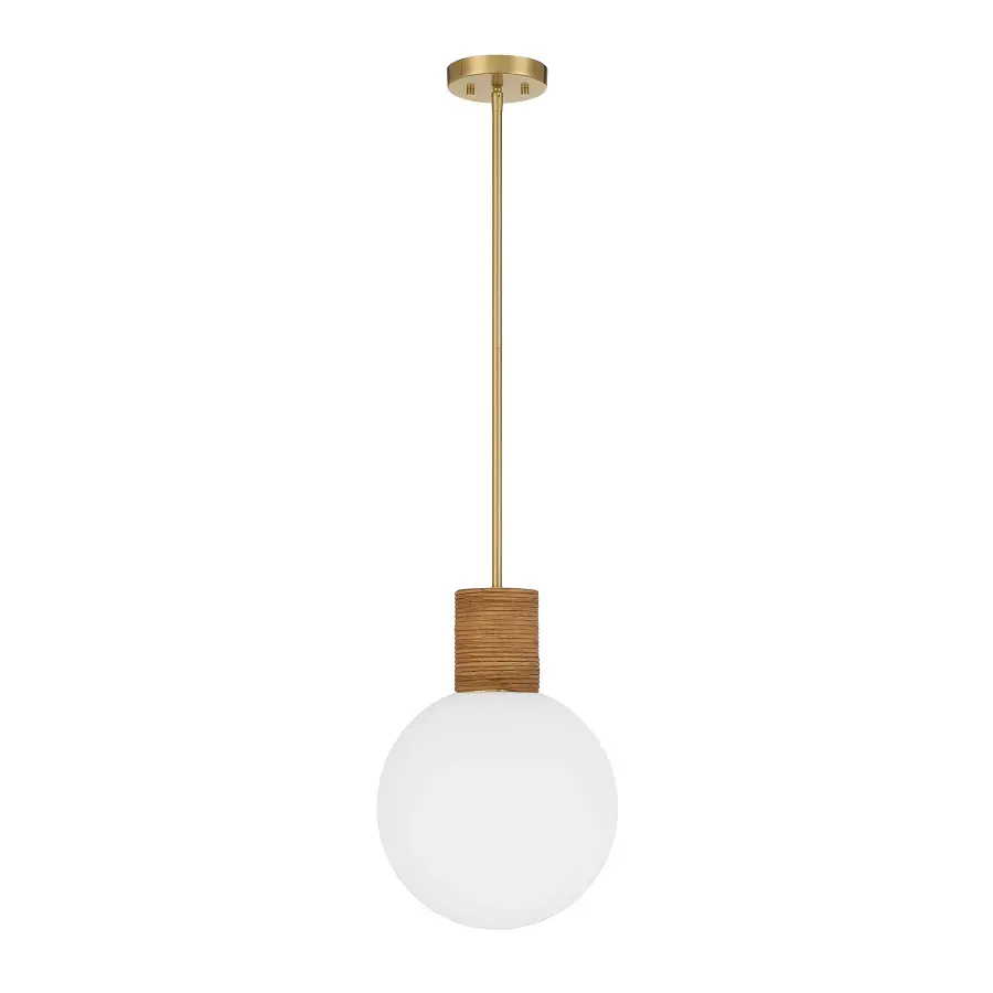 Jarrell 1-Light Pendant in Warm Brass - Image 2