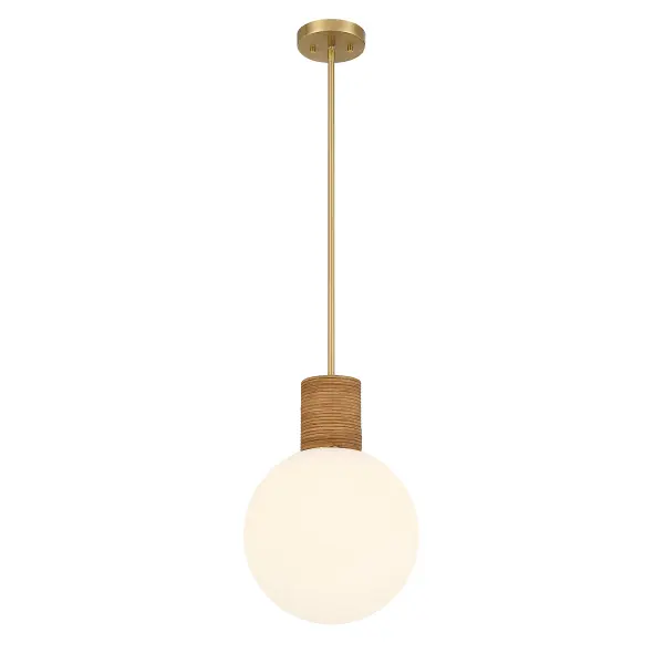 Jarrell 1-Light Pendant in Warm Brass - Image 3