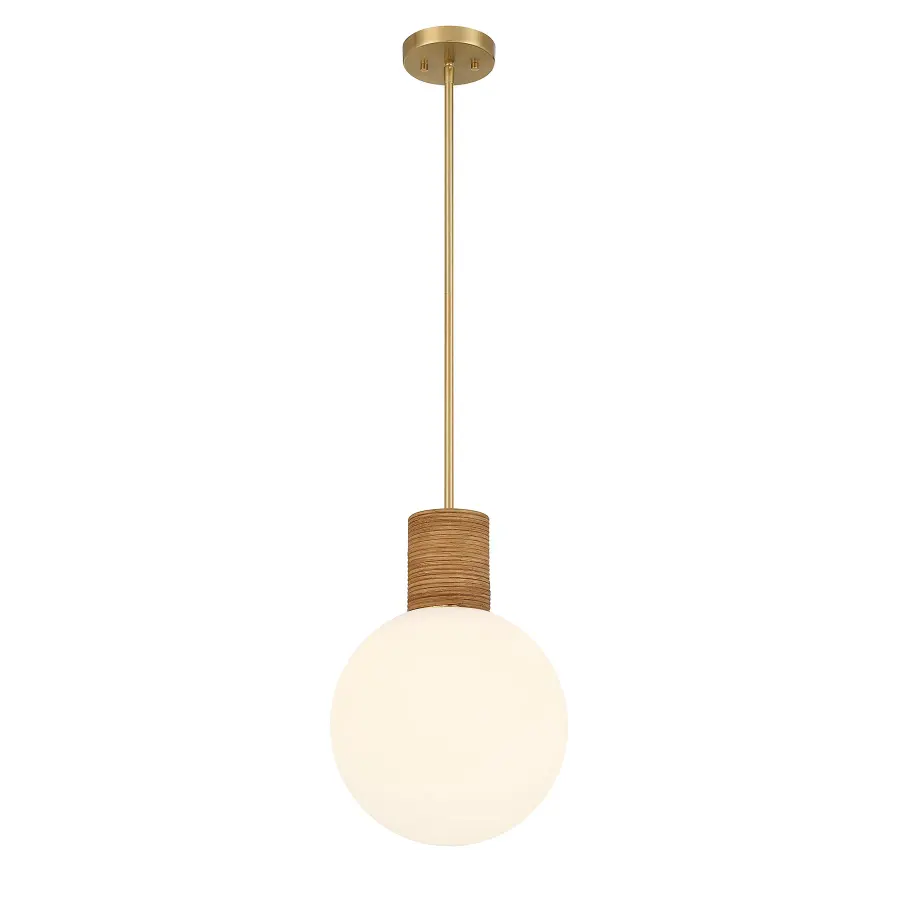 Jarrell 1-Light Pendant in Warm Brass - Image 3