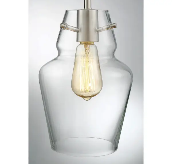 Vintage 1-Light Mini-Pendant in Satin Nickel - Image 6