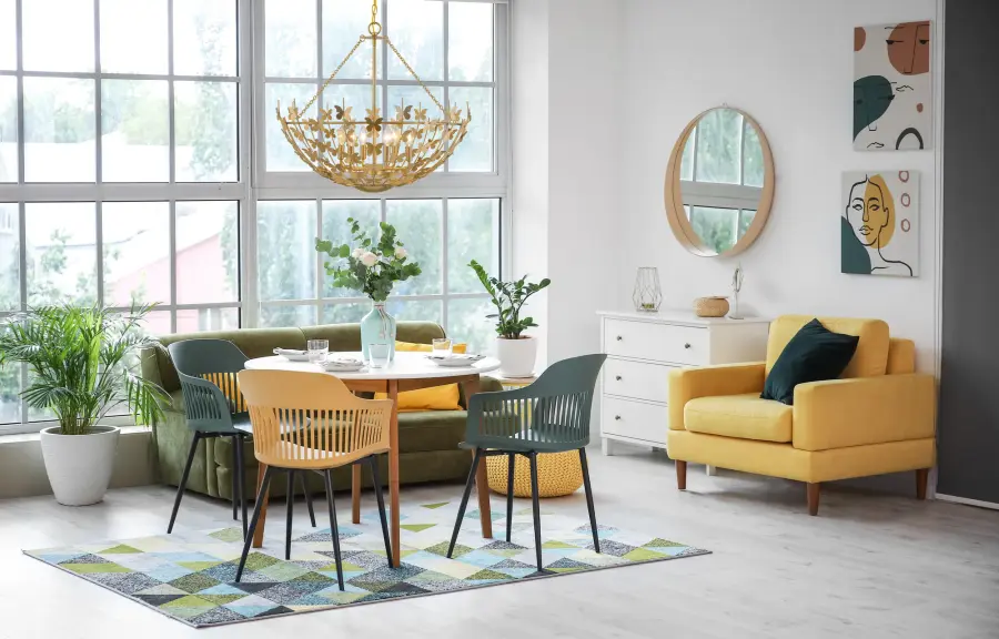 Birch Six Light Pendant in Burnished Brass - Image 7