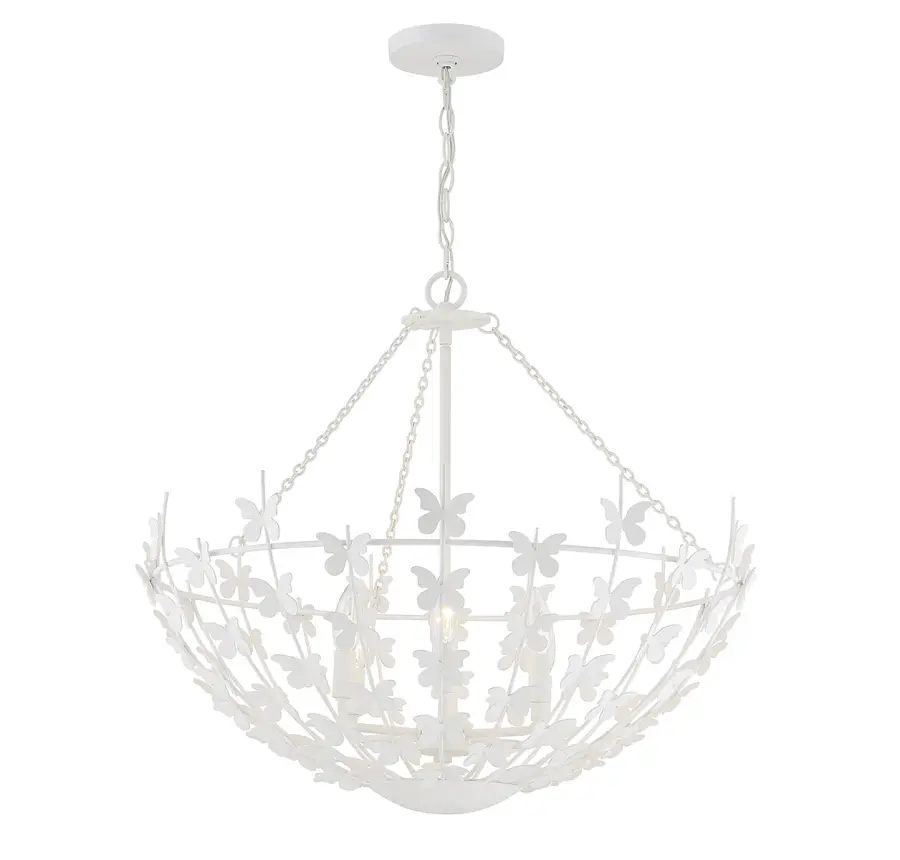 Birch 6-Light Pendant in Bisque White - Image 5