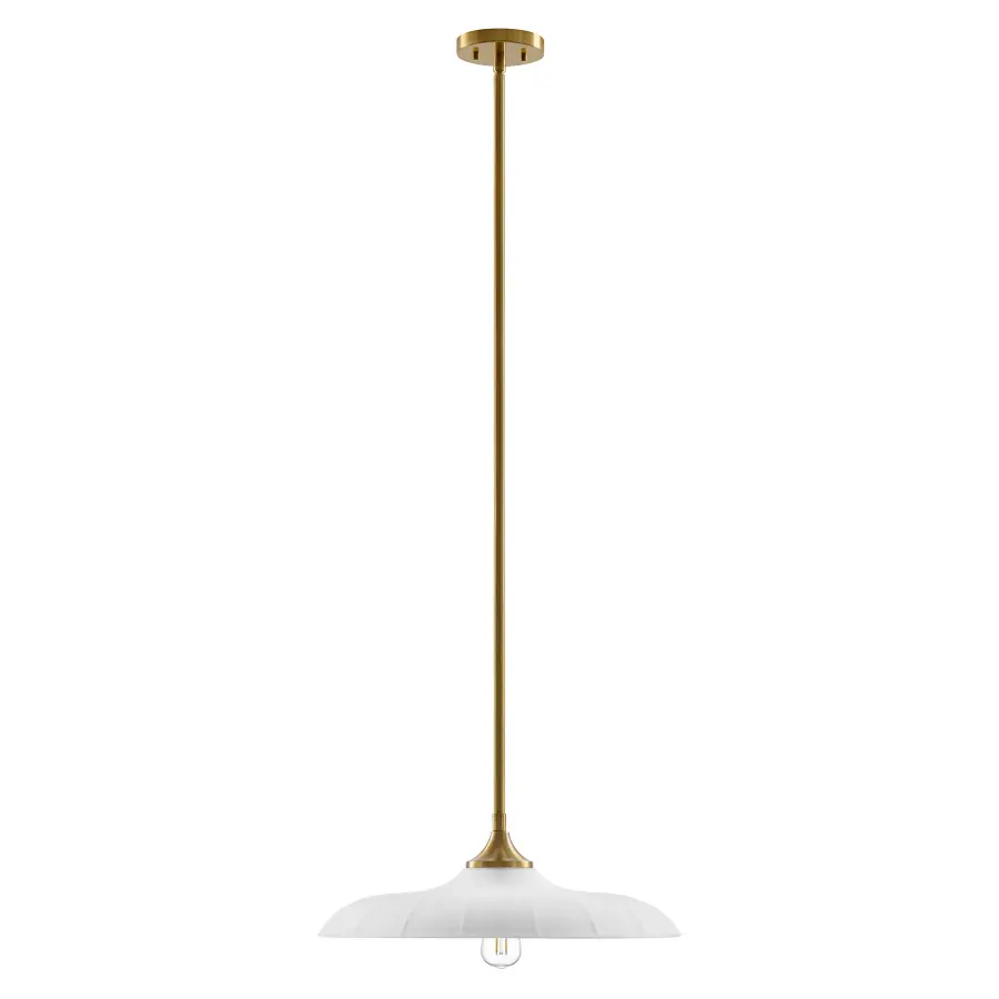 Hadley One Light Pendant in Warm Brass - Image 2