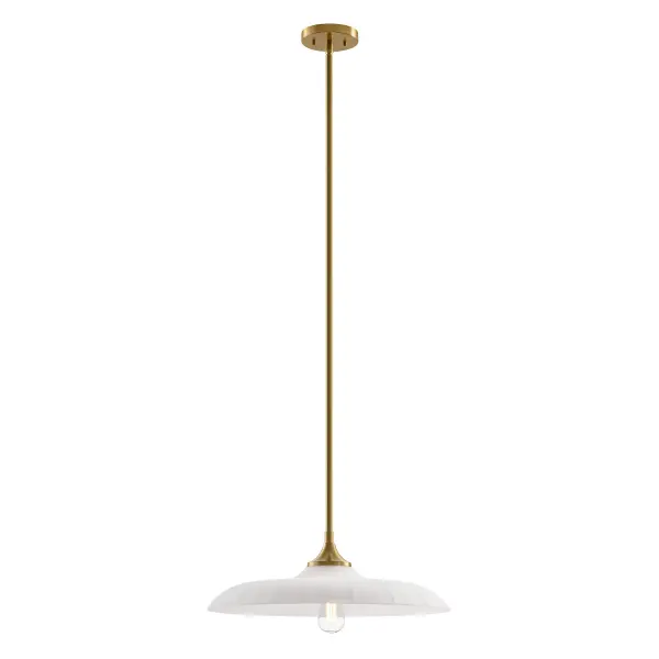 Hadley One Light Pendant in Warm Brass - Image 3
