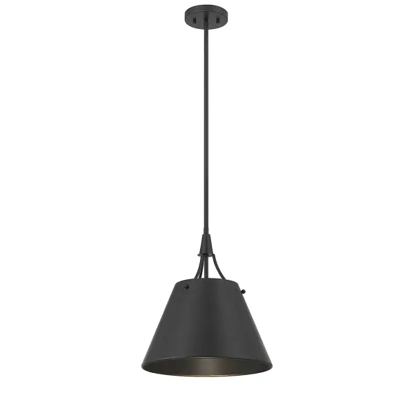 Willis 1-Light Pendant in Matte Black - Image 5