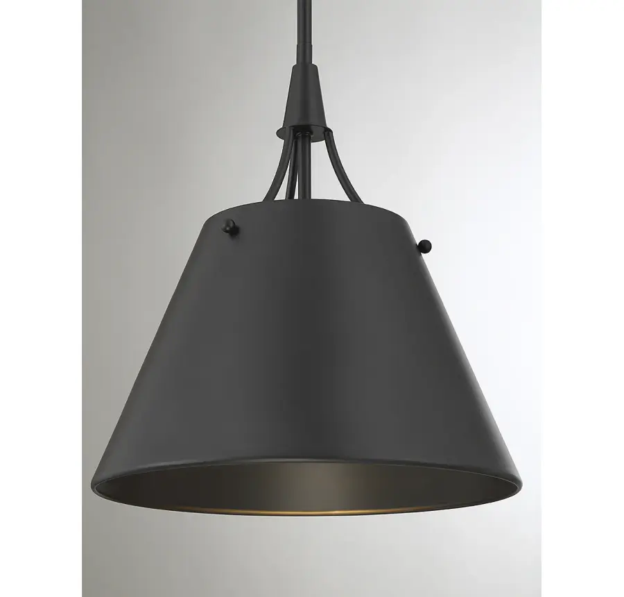 Willis 1-Light Pendant in Matte Black - Image 6