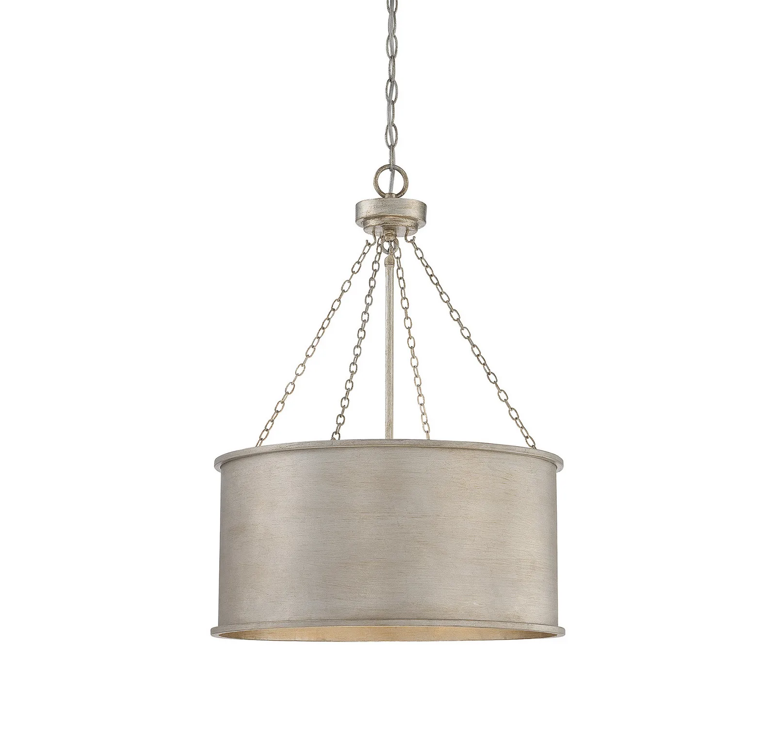Rochester Four Light Pendant in Silver Patina