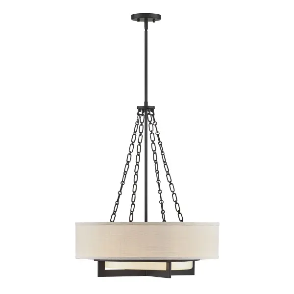 Brentwood 4-Light Pendant in Matte Black