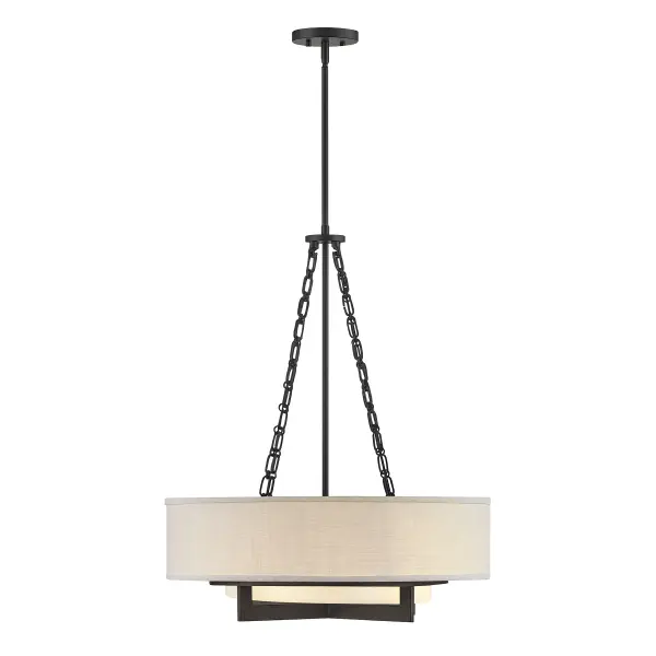 Brentwood 4-Light Pendant in Matte Black - Image 3