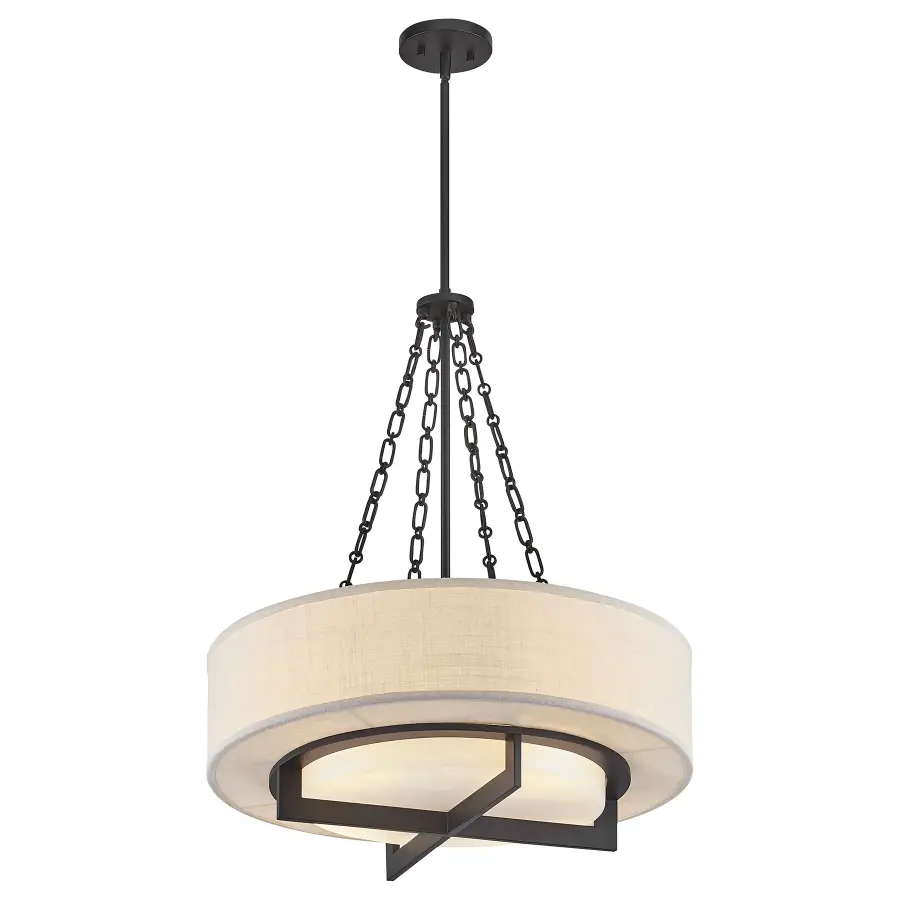Brentwood 4-Light Pendant in Matte Black - Image 5