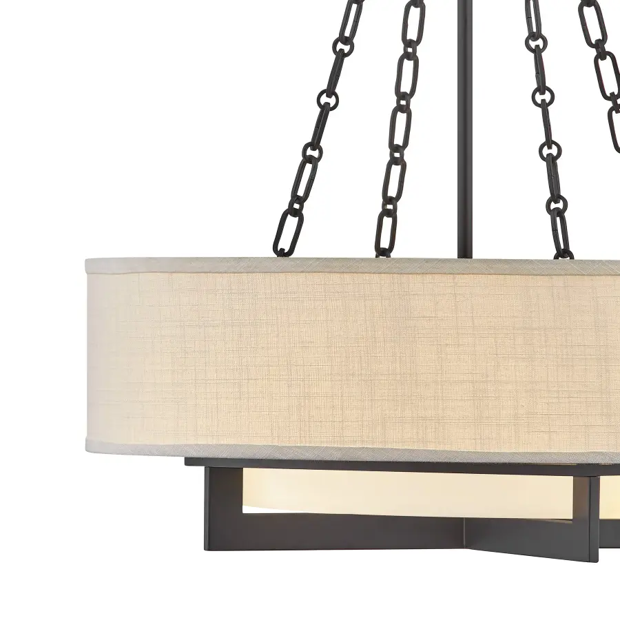 Brentwood 4-Light Pendant in Matte Black - Image 6