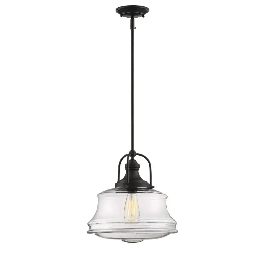 Garvey 1-Light Pendant in English Bronze - Image 1