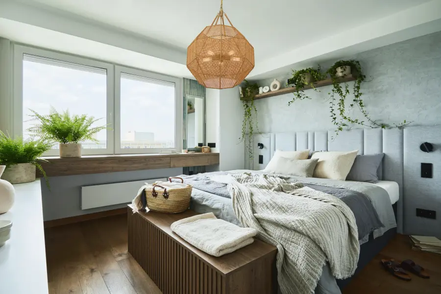 Selby 5-Light Pendant in Burnished Brass and Rattan - Image 7