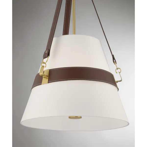 Corinth 3-Light Pendant in Warm Brass - Image 7