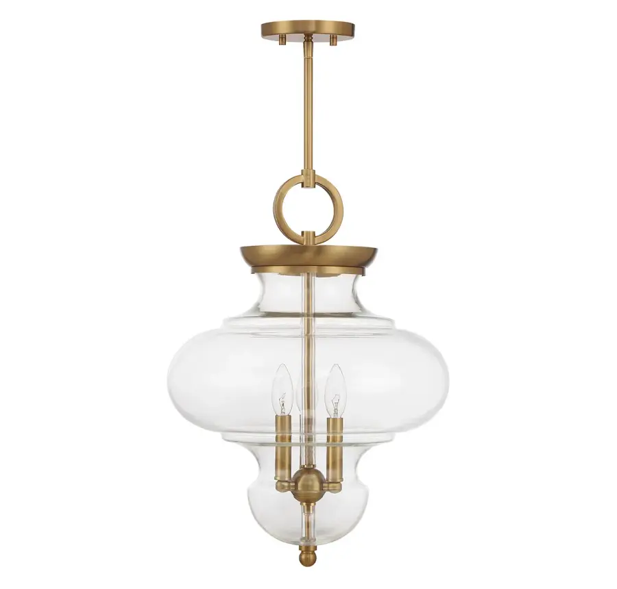 Bergdorf 3-Light Pendant in Warm Brass - Image 2