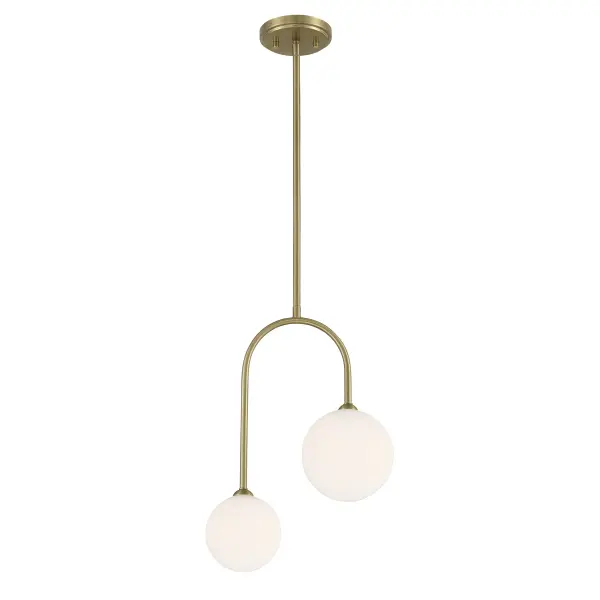 Chester 2-Light Pendant in Noble Brass - Image 3
