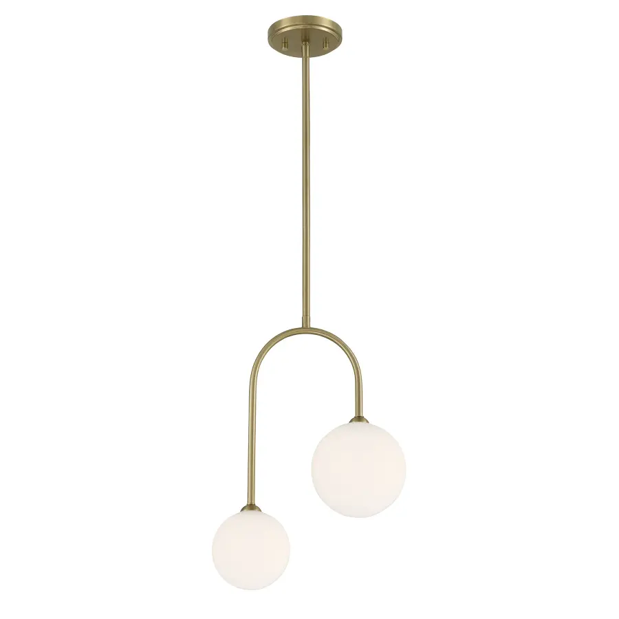 Chester 2-Light Pendant in Noble Brass - Image 3
