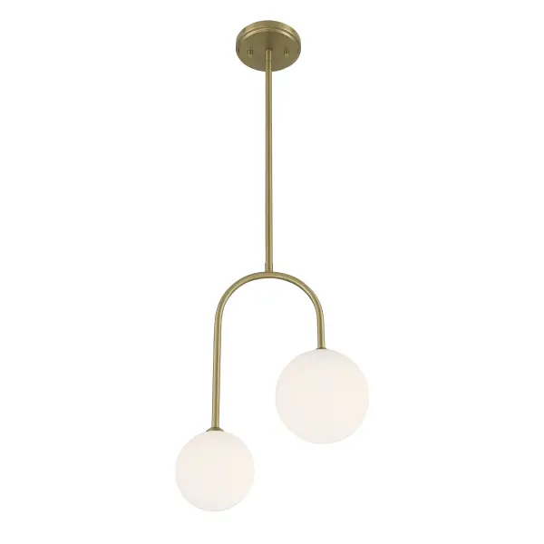 Chester 2-Light Pendant in Noble Brass - Image 4
