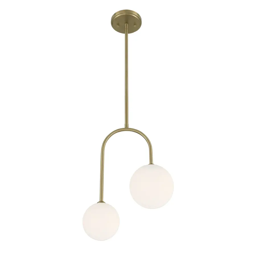 Chester 2-Light Pendant in Noble Brass - Image 4