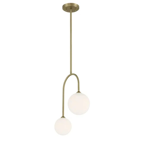 Chester 2-Light Pendant in Noble Brass - Image 5