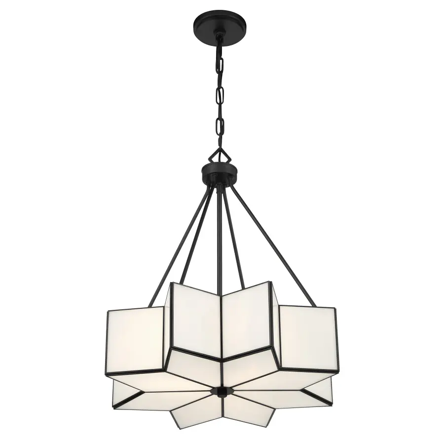 Reiling 3-Light Pendant in Matte Black - Image 4
