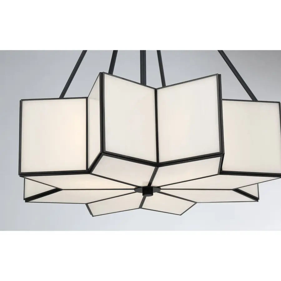 Reiling 3-Light Pendant in Matte Black - Image 7