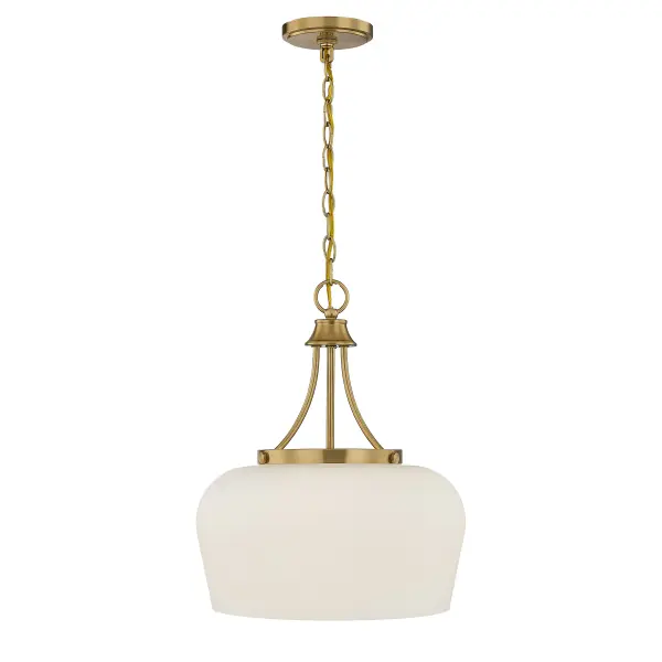 Octave 3-Light Pendant in Warm Brass