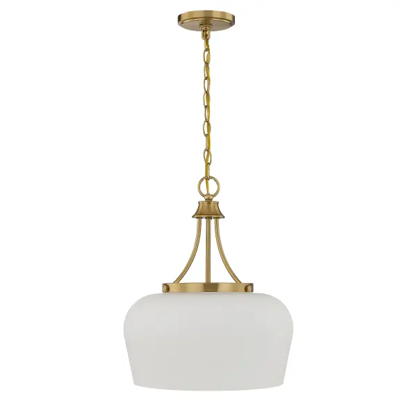 Octave 3-Light Pendant in Warm Brass - alternate view