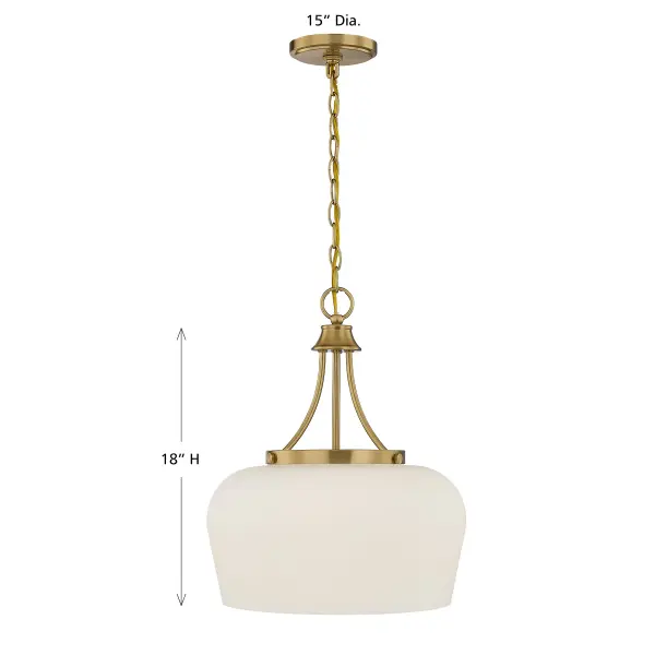 Octave 3-Light Pendant in Warm Brass - Image 6