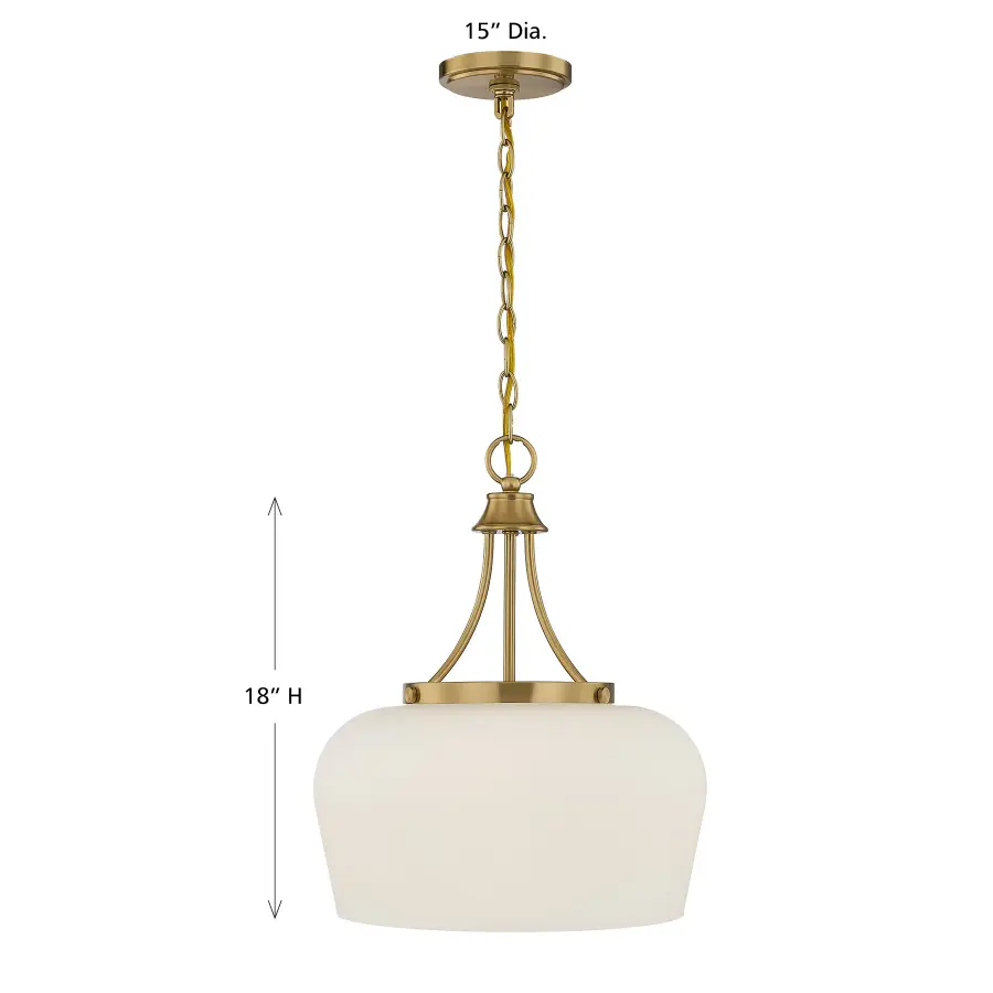 Octave 3-Light Pendant in Warm Brass - Image 6